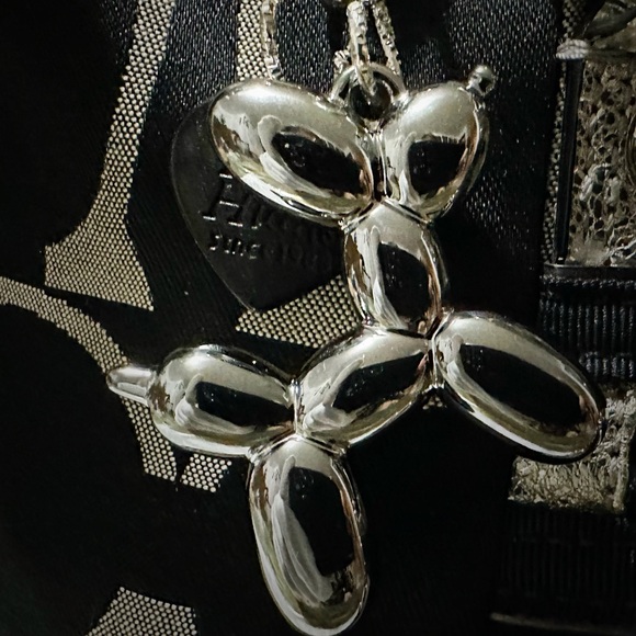 Vintage Coach Y2K soho shoulder Bag Coach Poppy Denim Black and silver tote bag - Picture 5 of 17